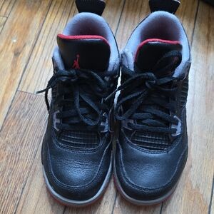 Kids Black and Red Sneakers